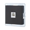 Миниатюра фото розетка телефонная rj-12 lk studio lk80 черный бархат 845508-1 | 220svet.ru