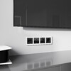 Миниатюра фото накладка для двойной розетки еthernet rj-45 черный акрил werkel w1191148 | 220svet.ru