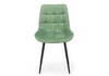 Миниатюра фото стул на металлокаркасе woodville челси к фисташковый (zd 651) / черный 632503 | 220svet.ru