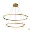Миниатюра фото подвесной светодиодный светильник crystal lux fortuna sp123w led gold | 220svet.ru