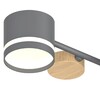 Миниатюра фото потолочная люстра reluce 78730-0.3-08 gx53 grey+wood | 220svet.ru