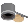 Миниатюра фото люстра reluce 68730-0.3-10 gx53 grey+wood | 220svet.ru