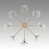 Миниатюра фото потолочная люстра lumion verdi 6587/8c золотой | 220svet.ru