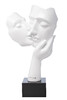 Миниатюра фото статуэтка поцелуй garda decor d5128wh | 220svet.ru