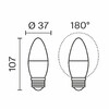 Миниатюра фото светодиодная лампа свеча 7вт 6500k e27 voltega candle 7w 3269 | 220svet.ru