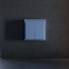 Миниатюра фото клавиши для выключателя/переключателя двухклавишного с подсветкой voltum s70 vls000415 (деним) | 220svet.ru