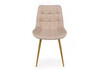 Миниатюра фото стул на металлокаркасе woodville челси к бежевый (zd 210) / золотой np 632475 | 220svet.ru
