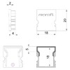 Миниатюра фото заглушка deko-light end cap h-au-02-12 set 2 pcs 979032 | 220svet.ru