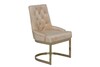 Миниатюра фото стул велюр бежевый/ garda decor 76ar-6210gold-bg | 220svet.ru