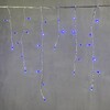 Миниатюра фото гирлянда бахрома 3 x 0,5 м синяя 220в, 150 led, провод прозрачный силикон, ip65 ltc ecc150-10-2b | 220svet.ru