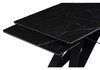 Миниатюра фото керамический стол раскладной 140(200)х80х75 woodville блэкберн черный мрамор 612171 | 220svet.ru