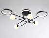 Миниатюра фото потолочная люстра с пультом ду ambrella light comfort fl66232 | 220svet.ru
