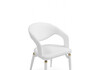 Миниатюра фото стул на металлокаркасе woodville palma white / white and gold 15929 | 220svet.ru