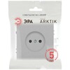 Миниатюра фото розетка эра arktik 16-2106-03 без заземления 2p 16а-250в алюминий б0071675 | 220svet.ru