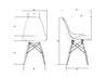 Миниатюра фото стул обеденный набор 4шт dobrin dsw lmzl-pp638-n_lb-mtr_p-gr-01-10923 | 220svet.ru
