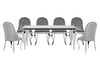Миниатюра фото обеденная группа woodville карли white / gray 599469 | 220svet.ru