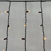 Миниатюра фото гирлянда бахрома 3,2 x 0,9 м экстра тепло-белая 220в, 168 led, провод черный каучук, ip65 ltc ll168-1-2eww | 220svet.ru