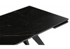 Миниатюра фото керамический стол 140(200)х80 раскладной woodville дарвин черный мрамор shakespeare black / черный 612206 | 220svet.ru
