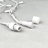 Миниатюра фото гирлянда нить 10м разноцветная 220в, 100 led, провод белый каучук, ip65 ltc ll100-8-2m | 220svet.ru