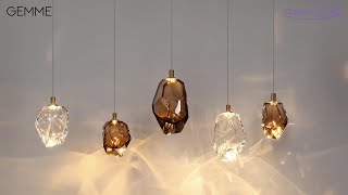 Миниатюра фото подвесной светильник odeon light gemme 7114/4lc прозрачный | 220svet.ru